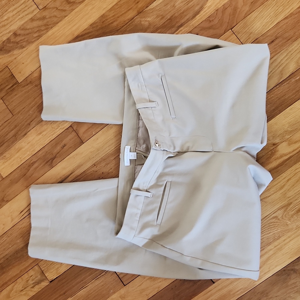 Charter Club Khaki Tan Ankle Pants Size 12 EUC - Picture 3 of 7